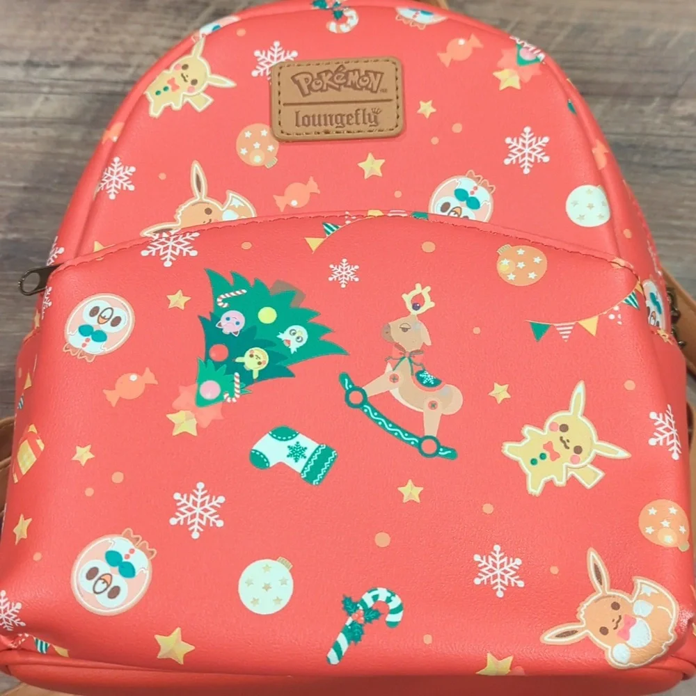 🎄🎅🤶Pokemon Christmas loungfly backpack - Picture 2 of 8
